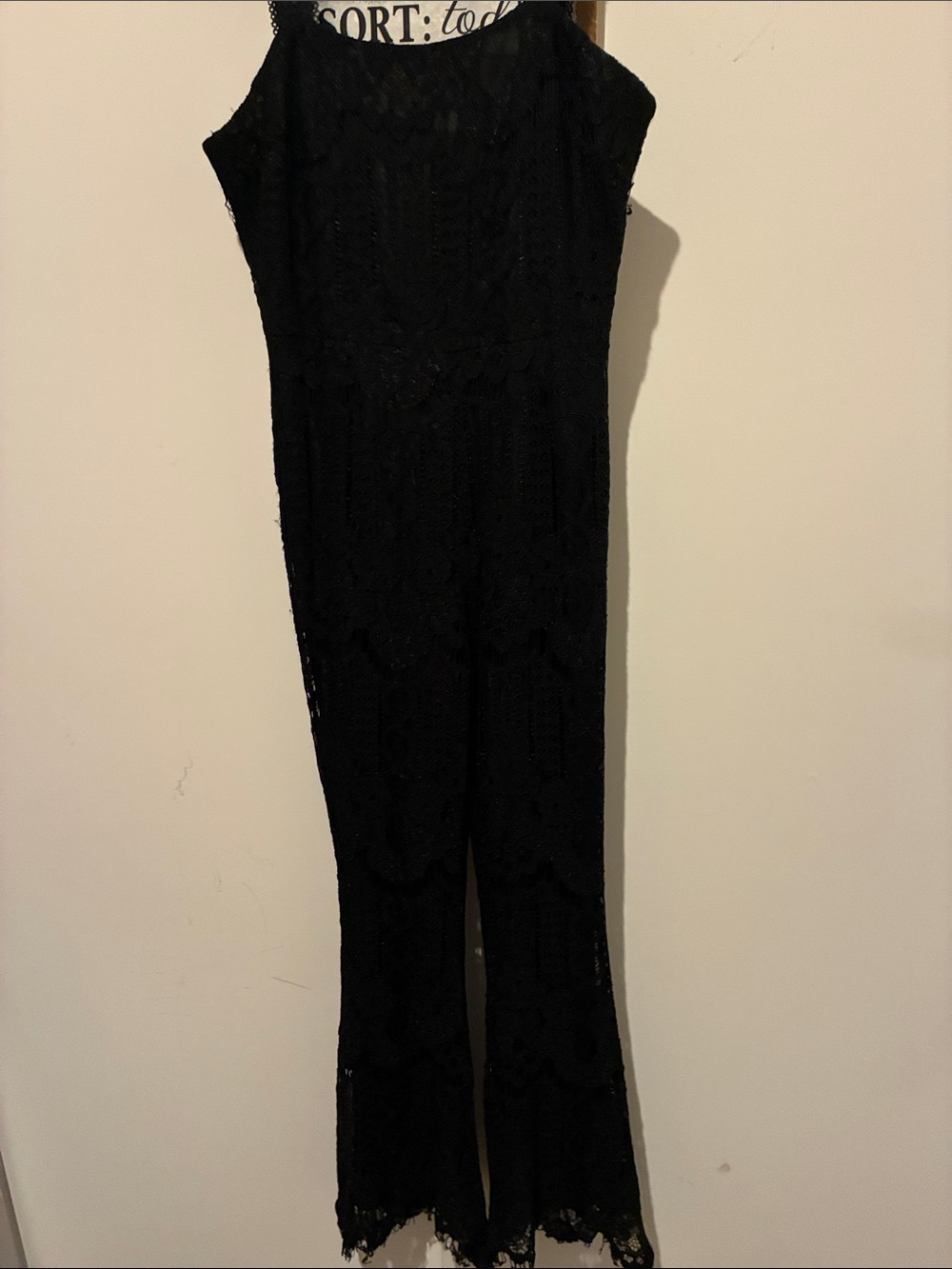 Endless Rose Black Lace Sleeveless Jumpsuit Romper